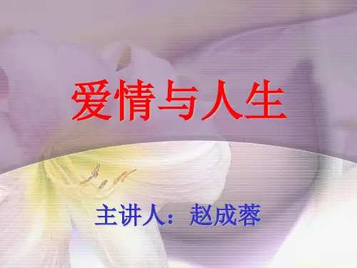 爱情与人生
