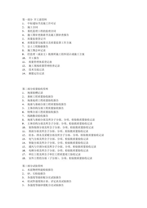 土建工程类资料员工作流程
