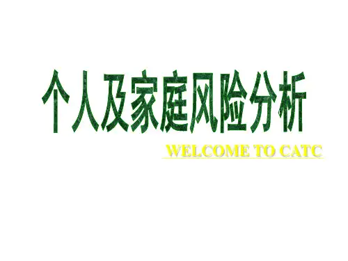 个人及家庭风险分析
