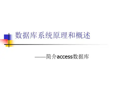 第一章：数据库系统原理和概述