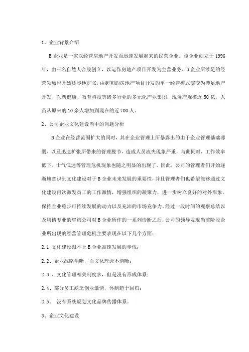 企业背景介绍