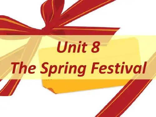 四年级上册英语Unit 8 教学课件
