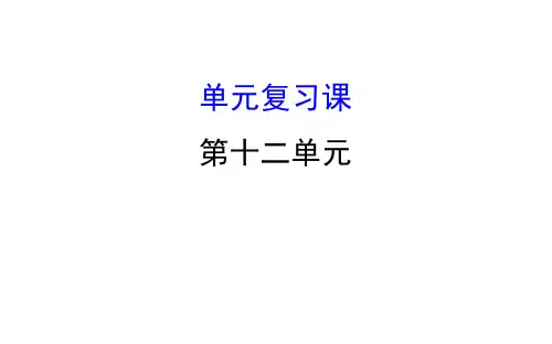 20版化学9下人教：12.单元复习课
