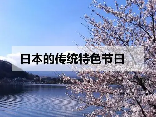 中外民俗课作业 日本呢文化