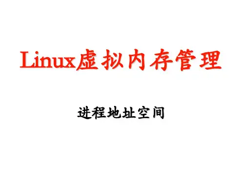 Linux的进程地址空间管理
