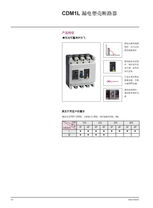 CDM1L 漏电塑壳断路器