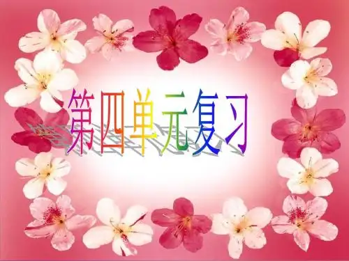 第四单元复习