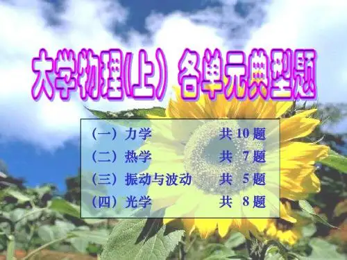 大学物理(上)典型题