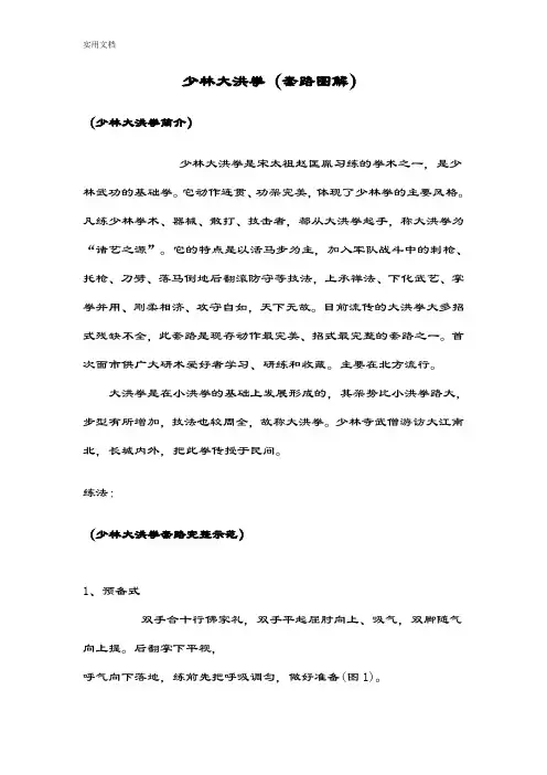 少林大洪拳(套路现用图解)