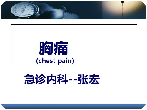 胸痛PPT课件