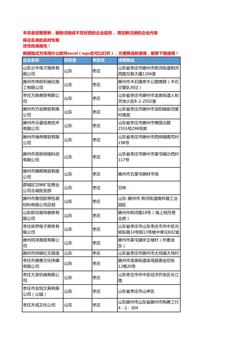 2020新版山东枣庄书写文具企业公司名录名单黄页联系方式大全108家