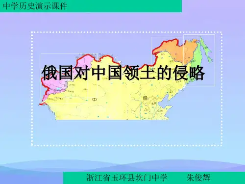 俄国对中国领土的侵略_ppt历史课件