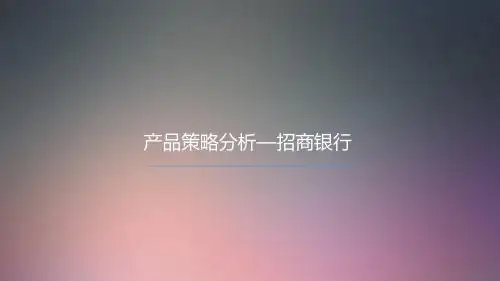 金融营销—招商银行(更改)(1)