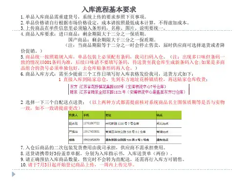 东方CJ IC入库商品合包装意事项(解密)