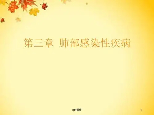 肺部感染性疾病  ppt课件