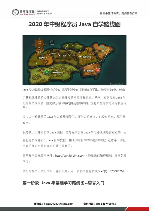 2020年Java自学路线图