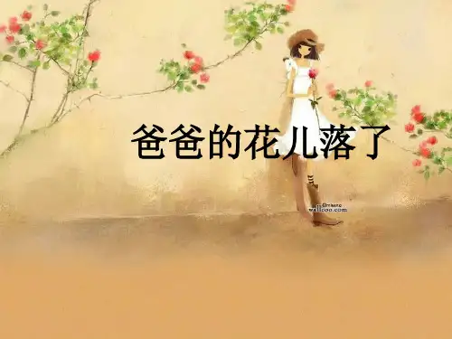 《爸爸的花儿落了》ppt课件2