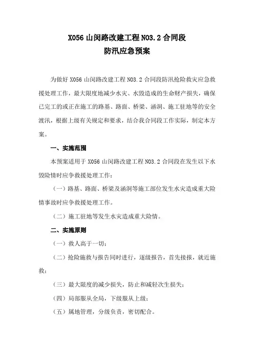 2013防汛应急预案