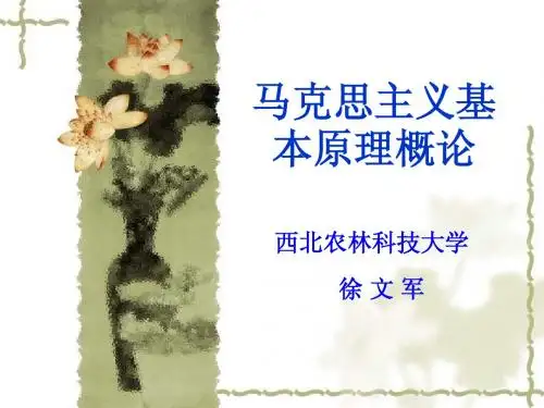 马克思主义基本原理 绪论