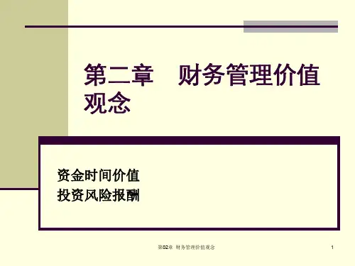 第02章财务管理价值观念