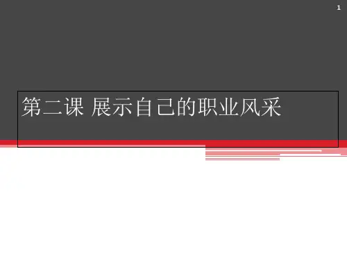 职业礼仪塑形象-文档资料