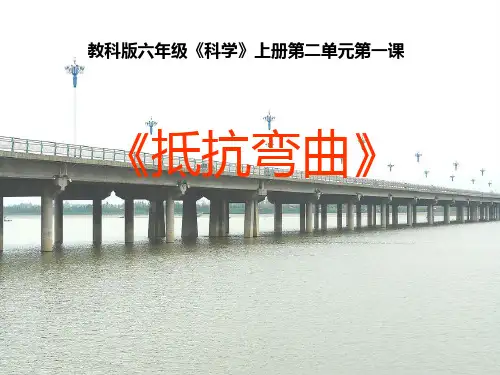 六年级上册科学-抵抗弯曲-教科版(共9张)-PPT课堂课件