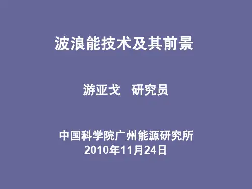 波浪能利用技术及其前景