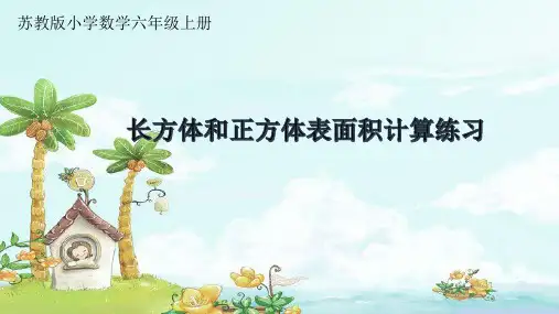 苏教版六年级数学下册第二单元《圆柱的表面积练习》优秀课件