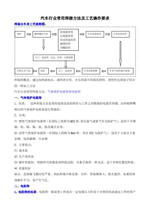 焊接工艺培训资料讲课教案