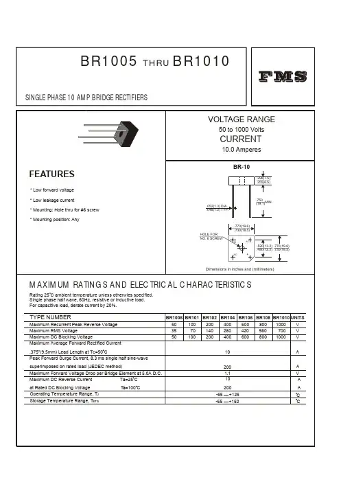 BR1010_datasheet(整流桥)