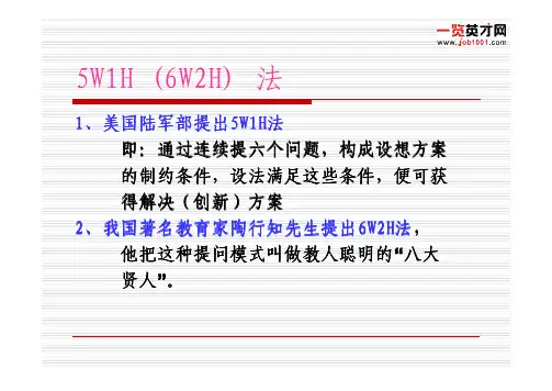5W1H法和6W2H