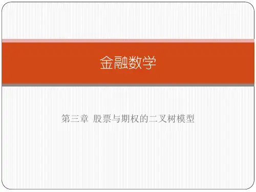 第三章  股票与期权的二叉树模型1