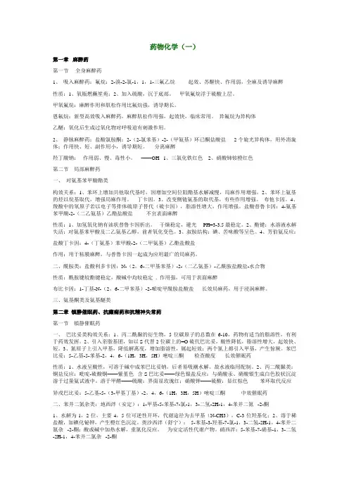 药物化学 3