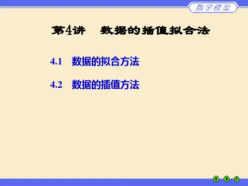 插值拟合方法