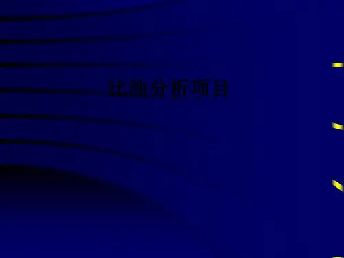 比浊分析项目ppt课件