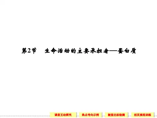 2-2生命活动的主要承担者─蛋白质