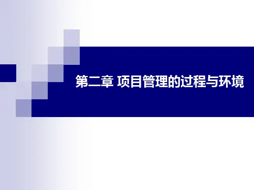 2、项目管理过程与环境-ok