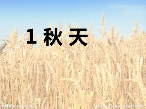 部编人教版一年级上册语文秋天PPT课件