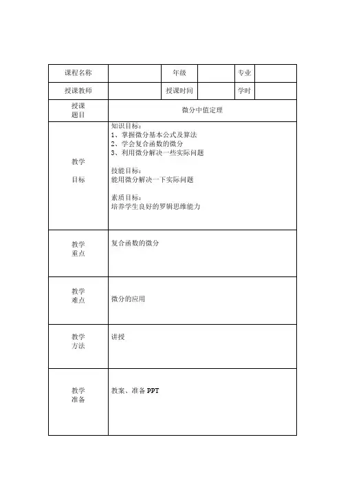 3-1微分中值定理