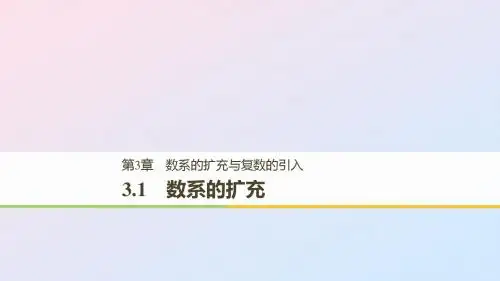 高中数学第三章数系的扩充与复数的引入3.1数系的扩充课件苏教版