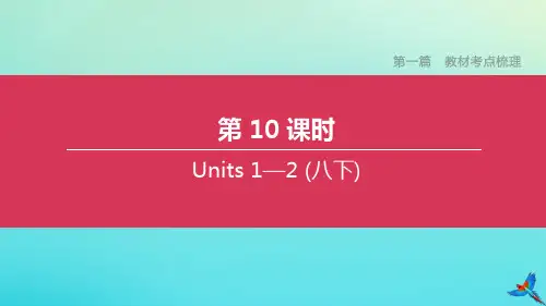 (湖南专版)2020中考英语复习方案第一篇教材考点梳理第10课时Units1_2(八下)课件
