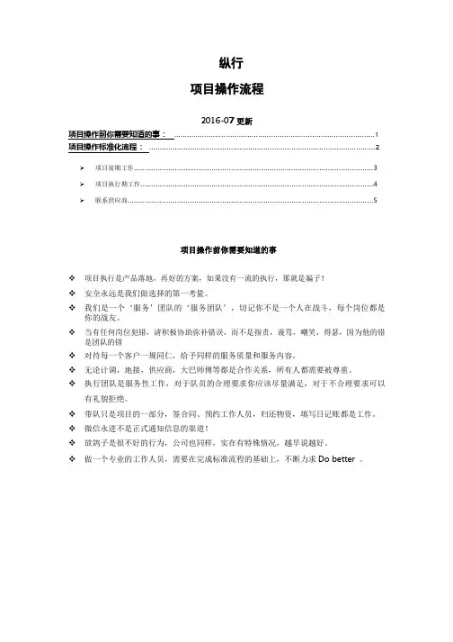 sop项目执行流程说明完整版