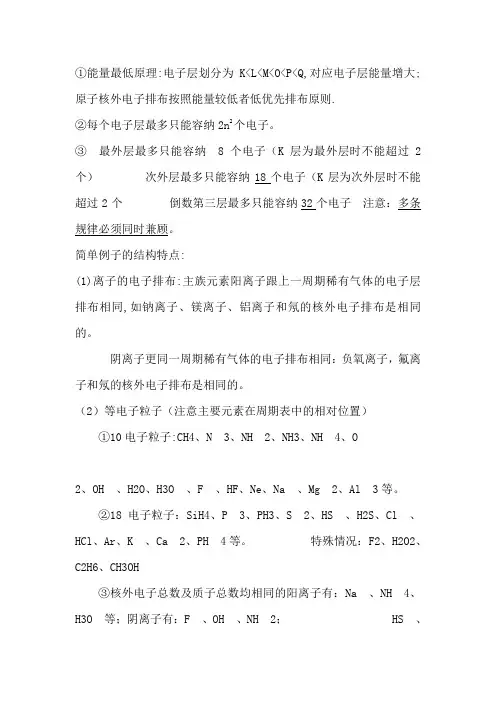 原子核外电子排布规律 2