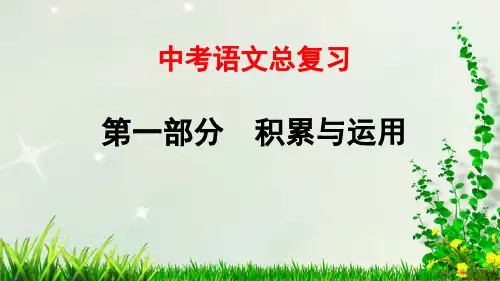 最新中考语文总复习——专题05 语言连贯(衔接与排序)
