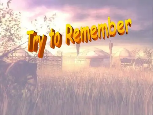 Try to remember