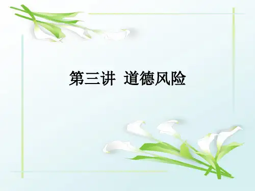 保险学之道德风险