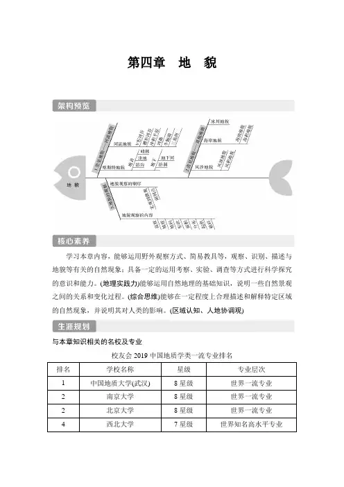 新教材高中地理 必修第一册 第1课时 喀斯特地貌和河流地貌