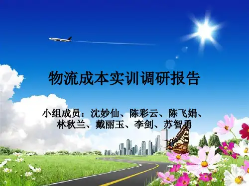 物流成本实训调研报告
