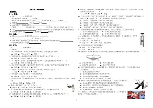 声音的特性