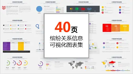 40页缤纷图形信息可视化PPT图表